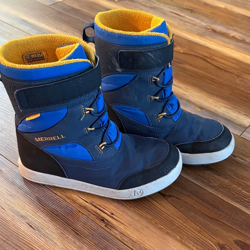 Merrell Kids' Navy and Black Snow Boots